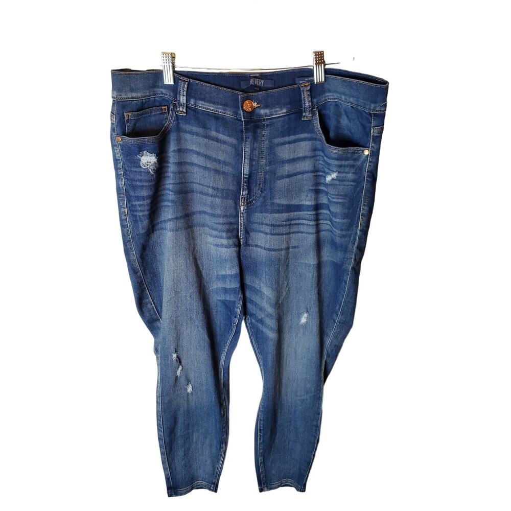Revery Hi-Rise Skinny Ankle Jeans, 14W